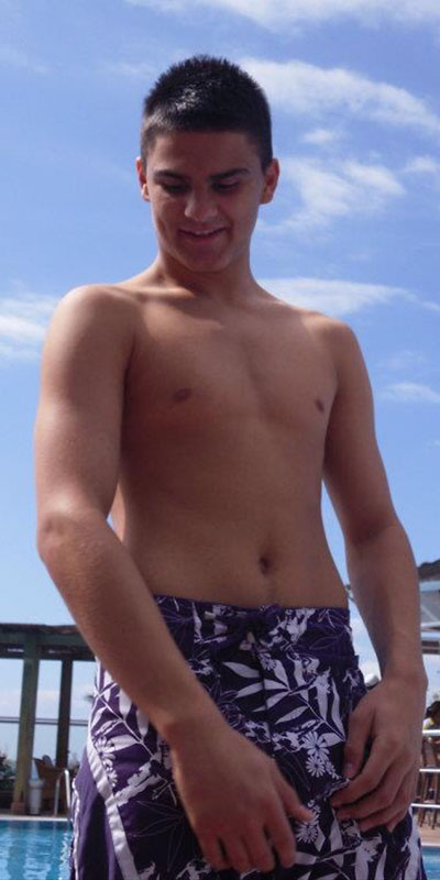 Nderim før han gik i gang med styrketræning